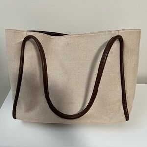 Tan and Brown tote bag